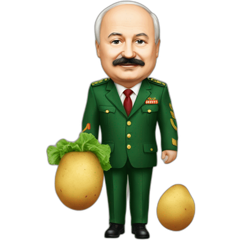 Lukashenko with potato emoji