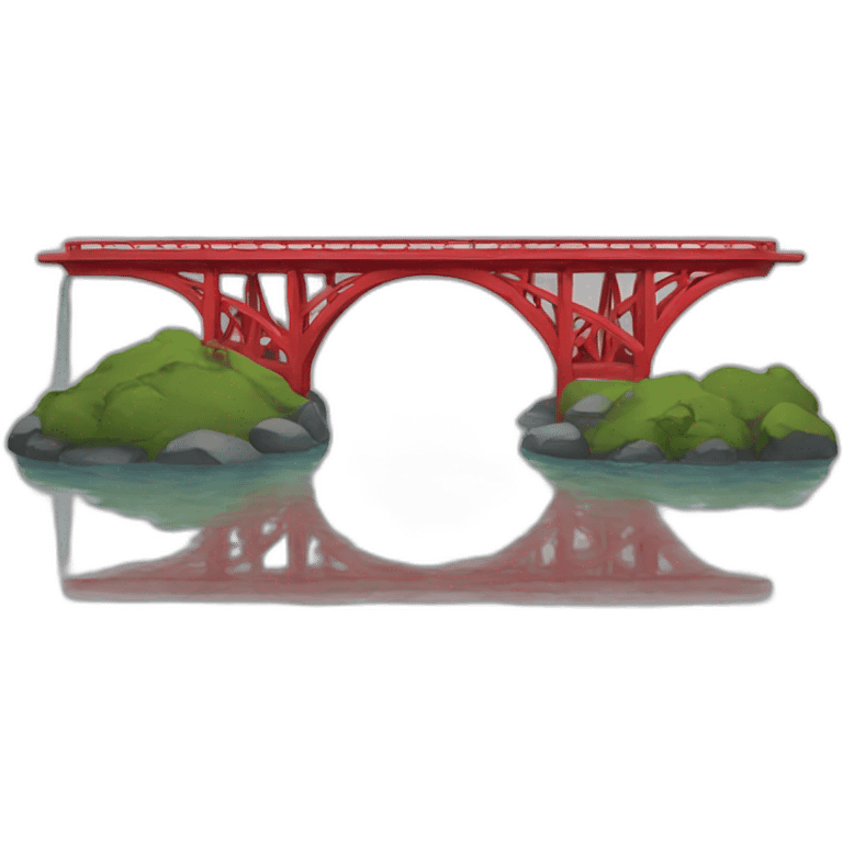 red bridge emoji