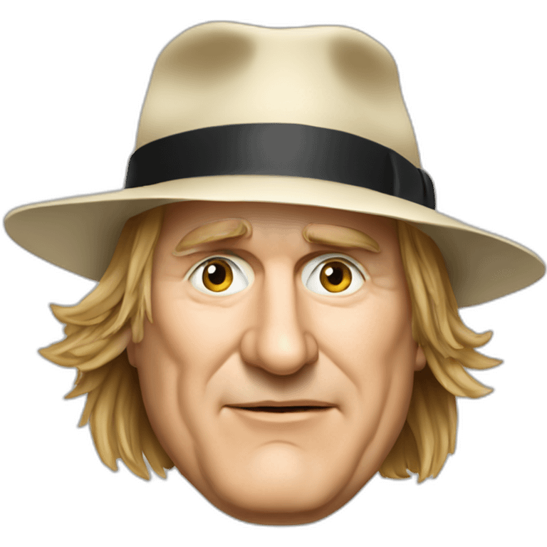 Gerard depardieu with hat emoji