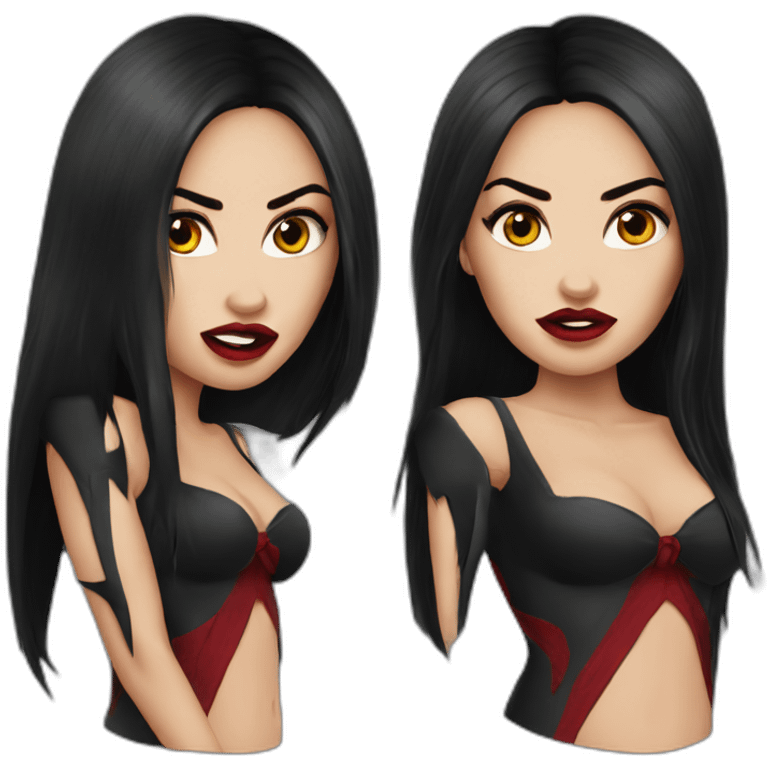 megan fox, vampire emoji