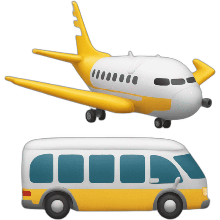 Tour jumelle avec un avion emoji