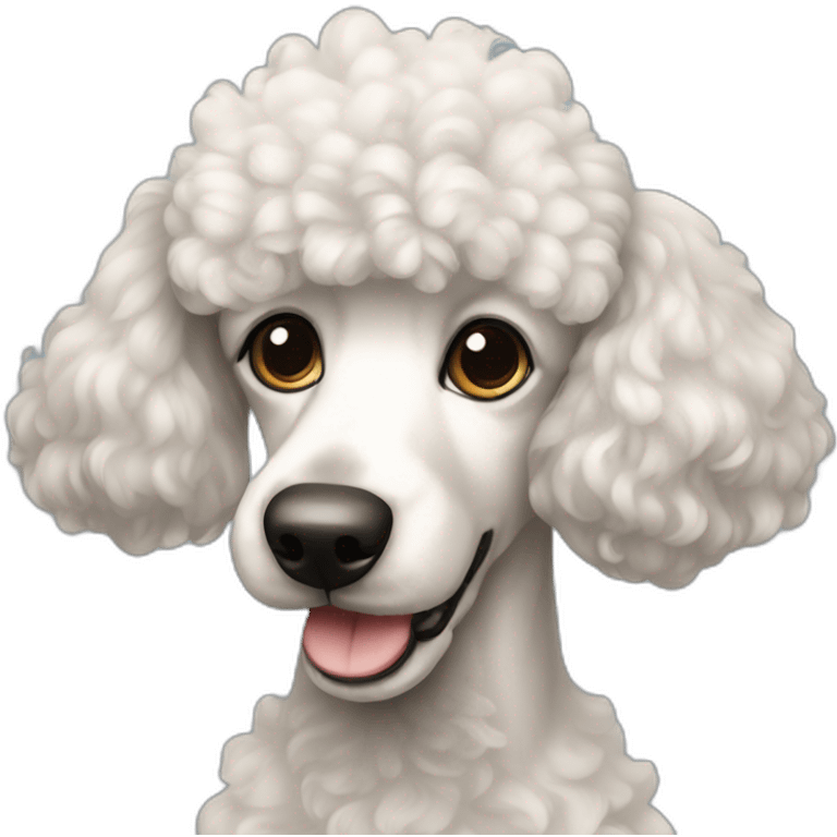 Dog Standart Poodle full-height emoji