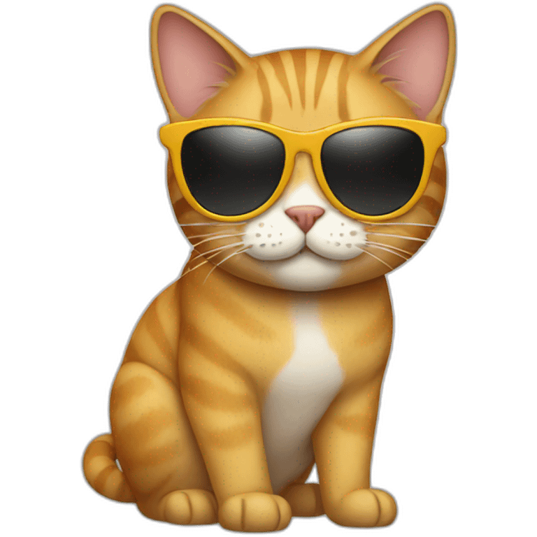 Cat with sunglasses emoji