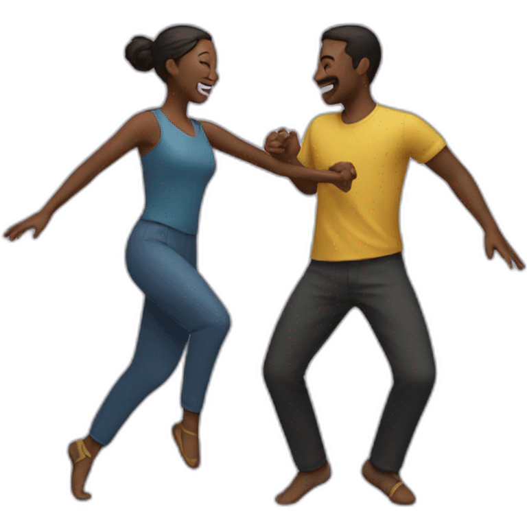 Two people dancing emoji