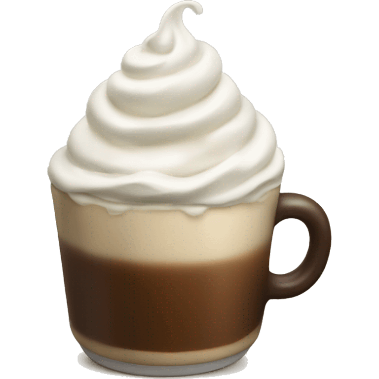 Coffee with whipped cream  emoji