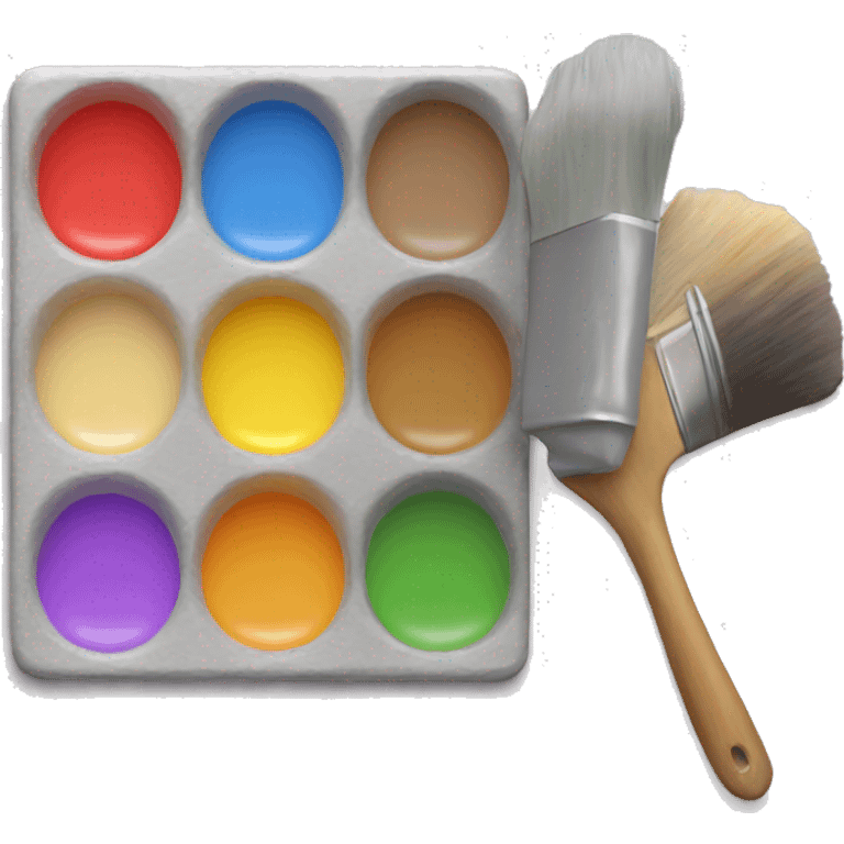 paint palette emoji