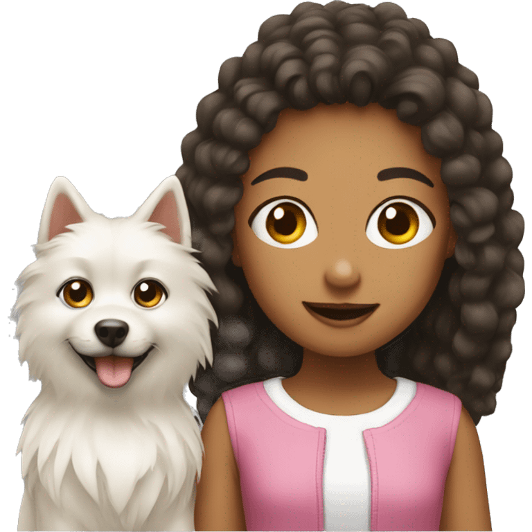 girl and spitz emoji