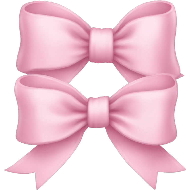 Light pink bows emoji