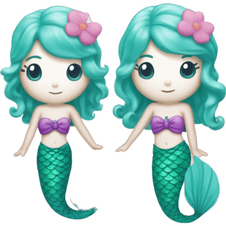 Mermaid hello kitty  emoji