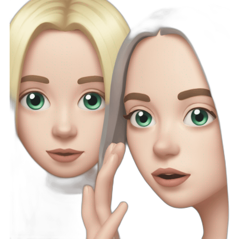 Billie eilish and lana del rey bestie emoji