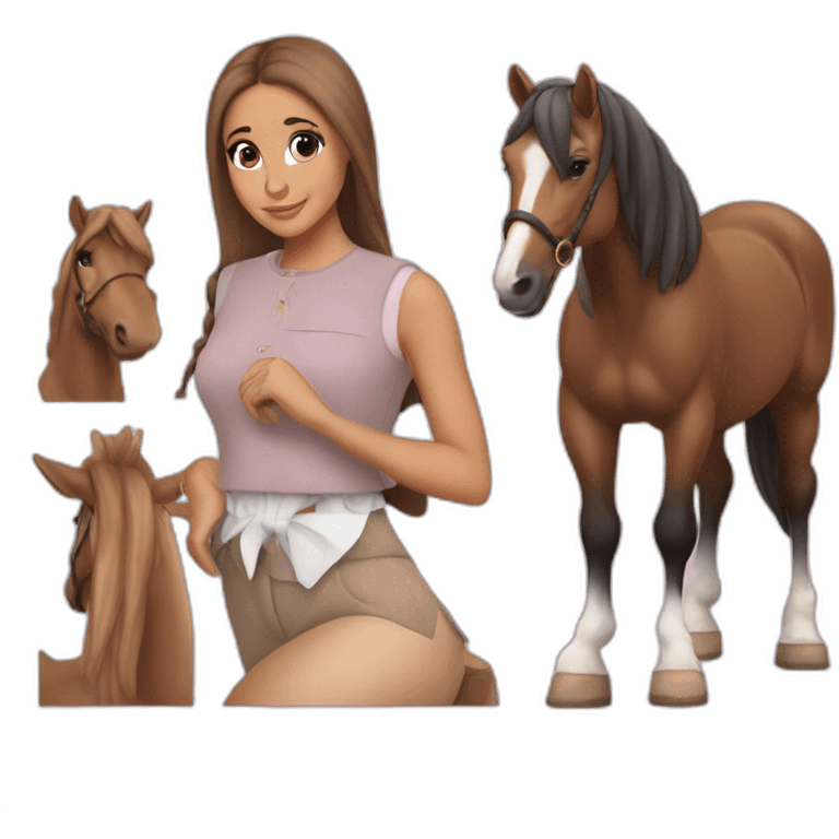 Ariana grande avec une queue de cheval emoji