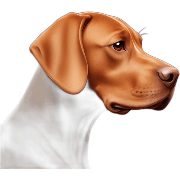 dog vizsla in love emoji