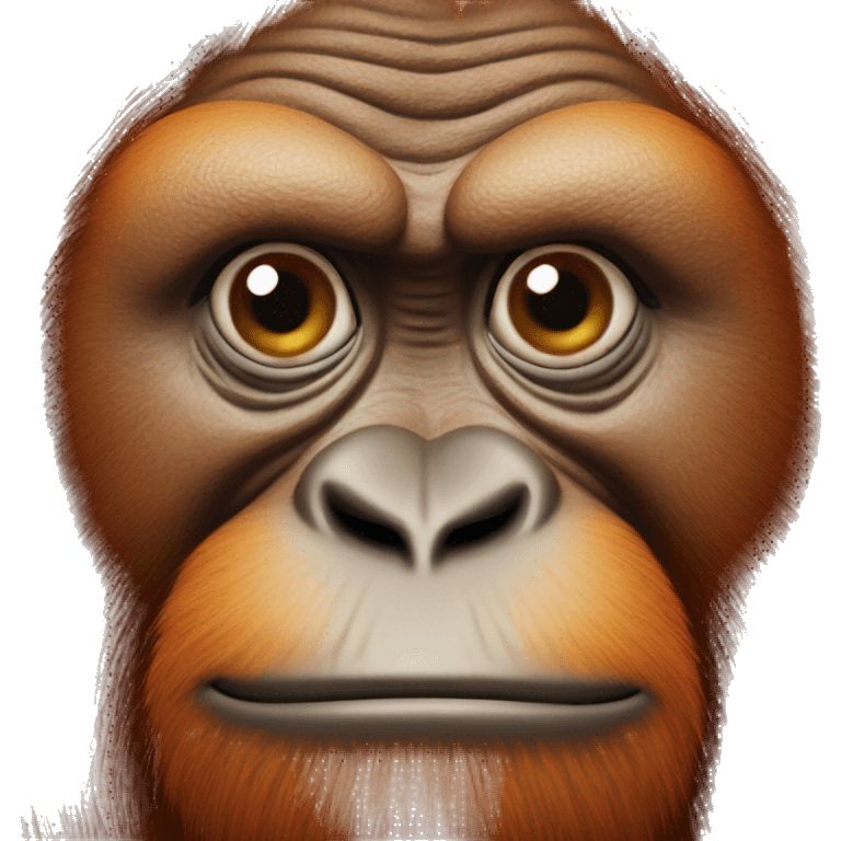 Fat orangutan emoji