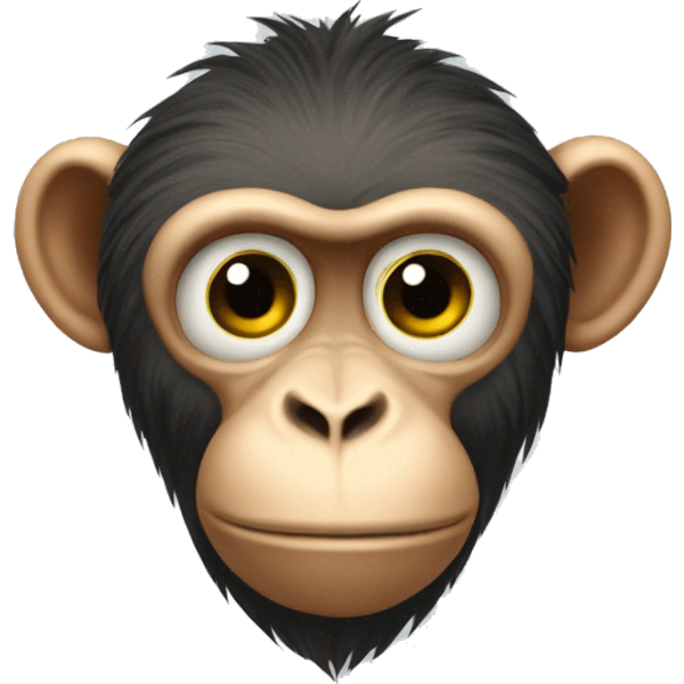 Ukrainian-Monkey. crested head, long whiskers  emoji