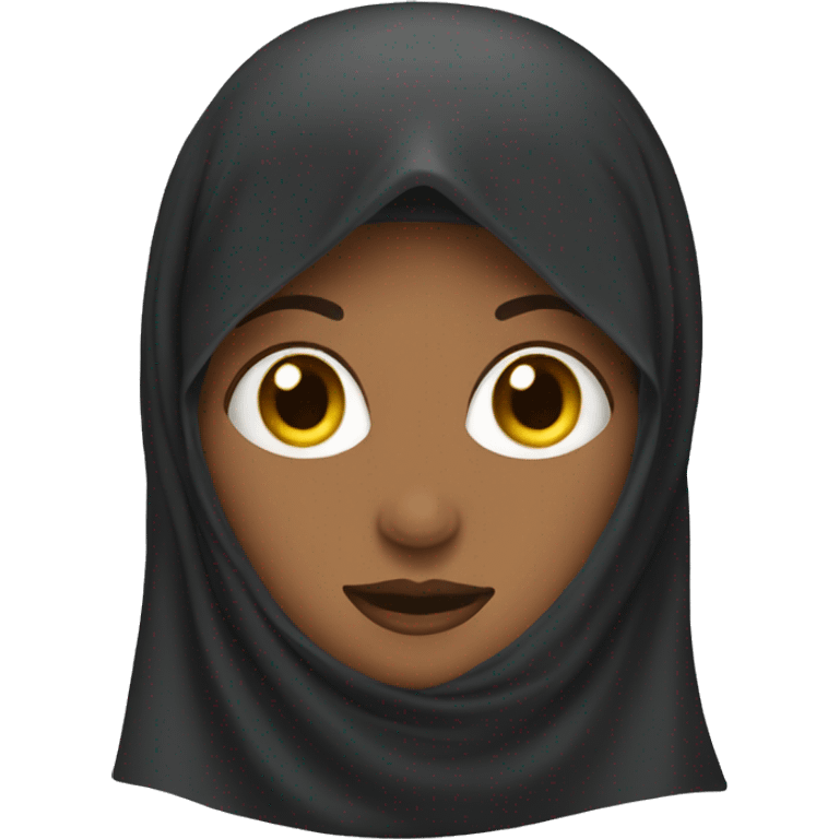 Woman with a burqa emoji