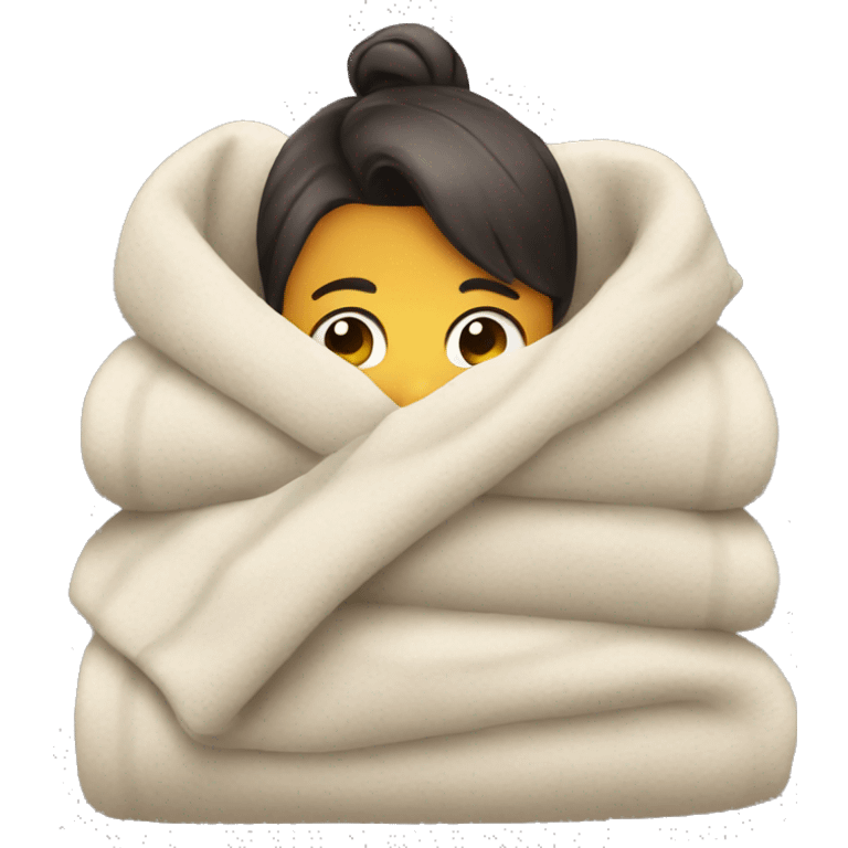 Cozy blanket emoji