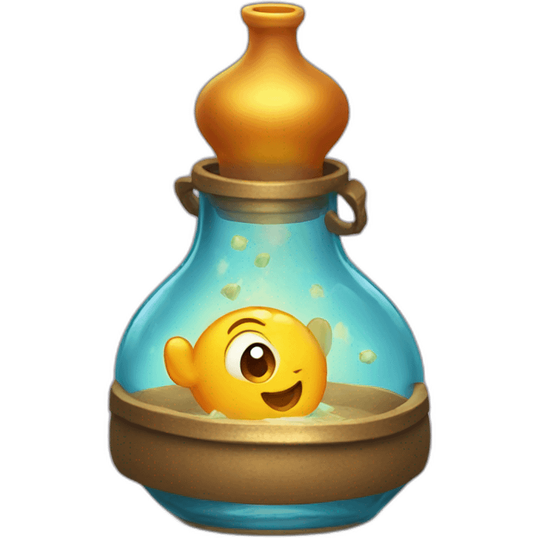 genie in bottle emoji