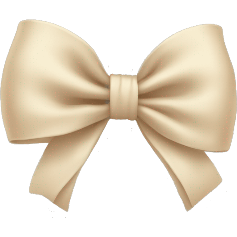 light beige bow  emoji