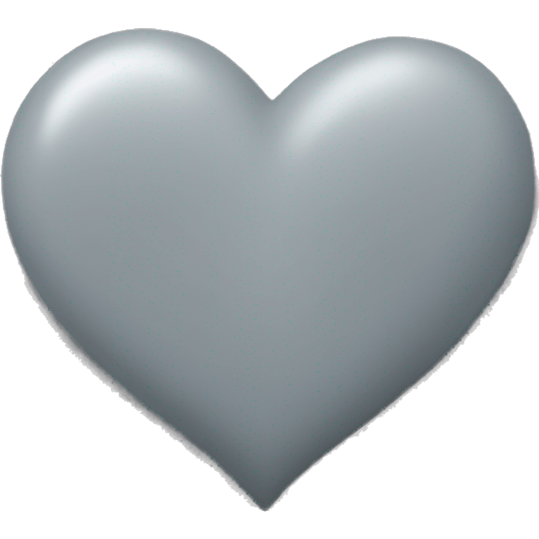 Grey heart emoji