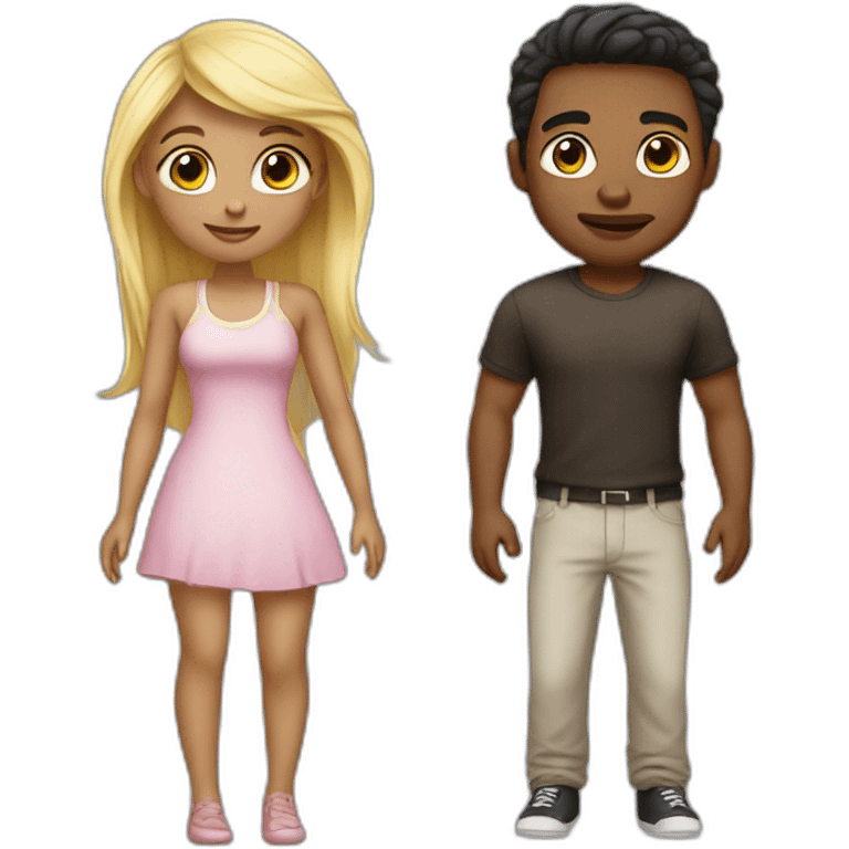 Cute couple emoji