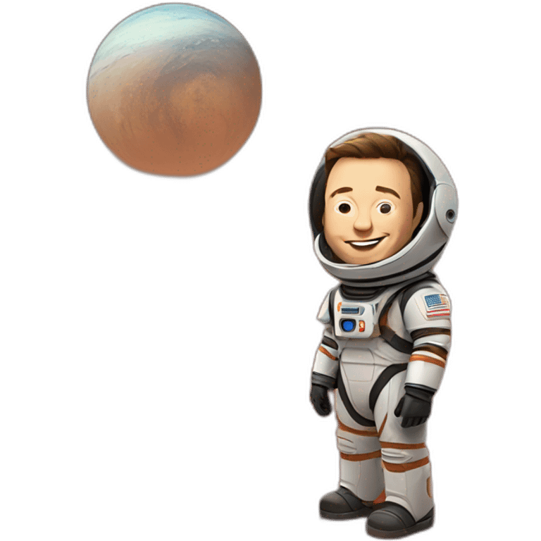 elon musk on mars emoji