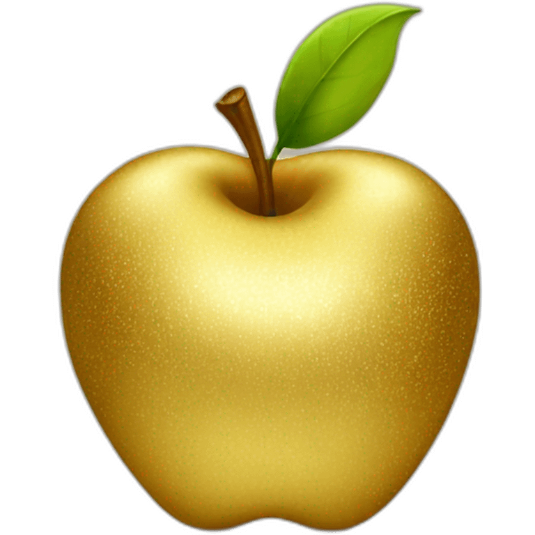 Gold apple emoji