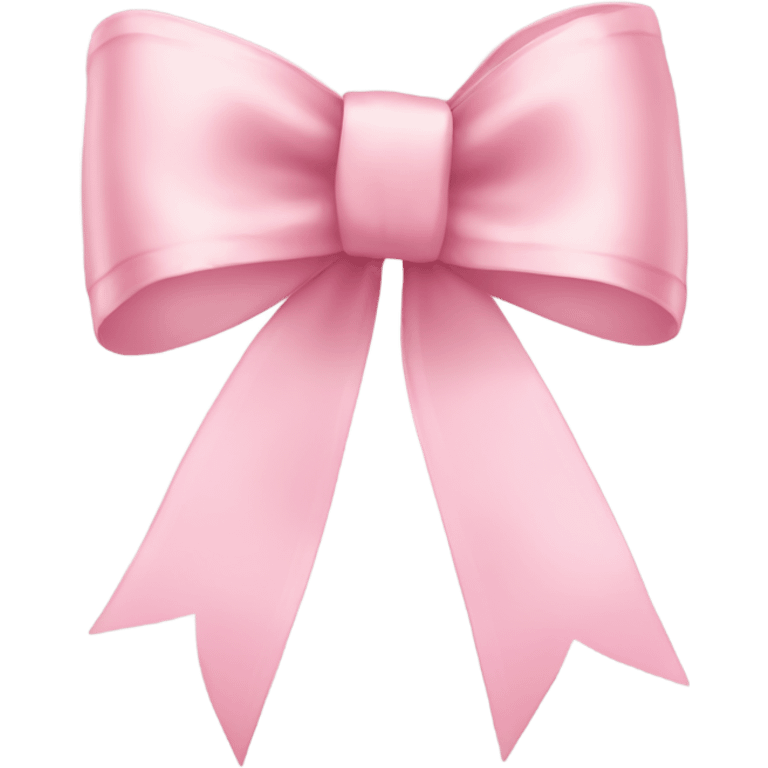 light pink ribbon bow emoji