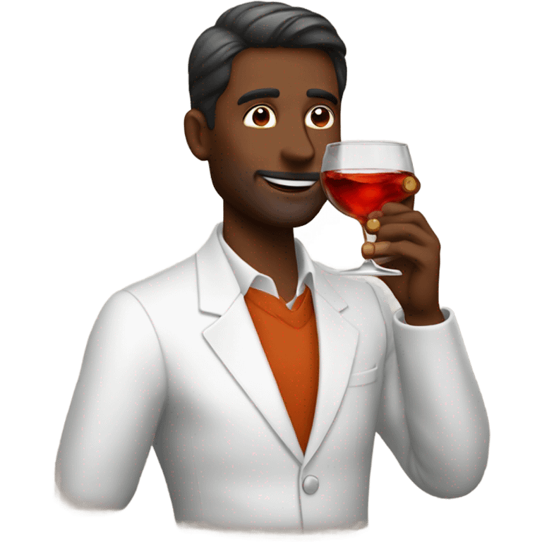  Men drinking a negroni emoji