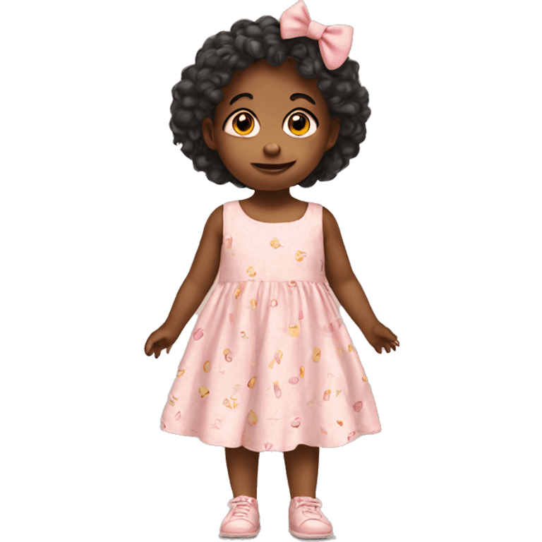 toddler in cute dress emoji