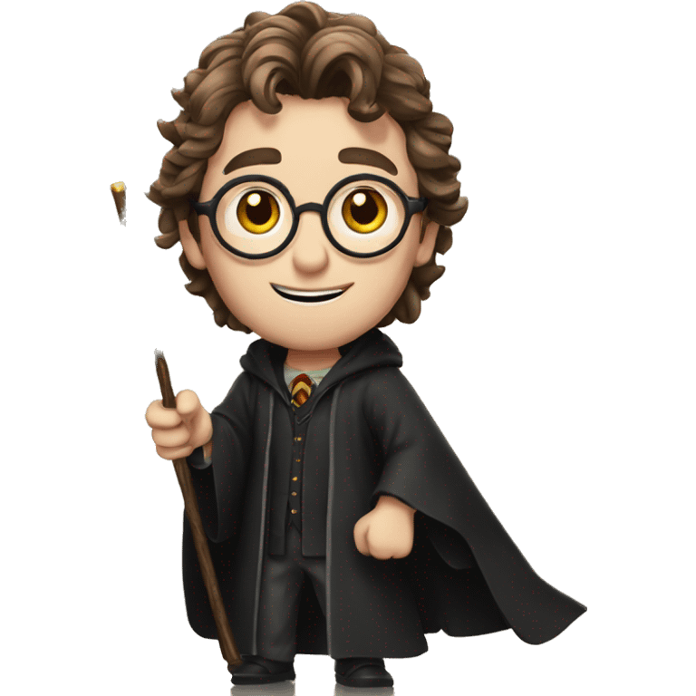 Harry Potter with a magic wand emoji