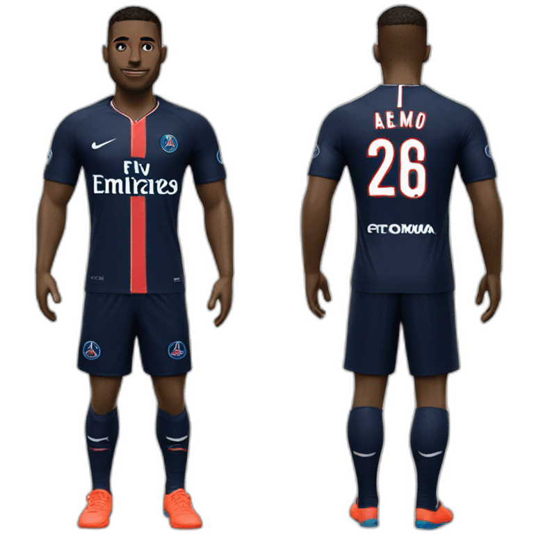 PNL Ademo avec maillot PSG emoji