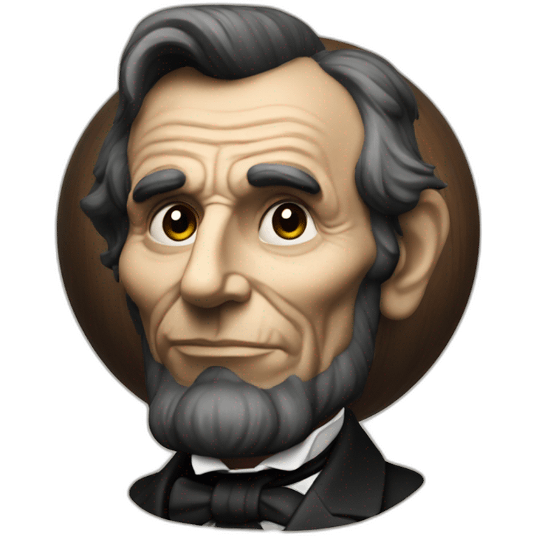 abraham Lincoln as a Sphere emoji