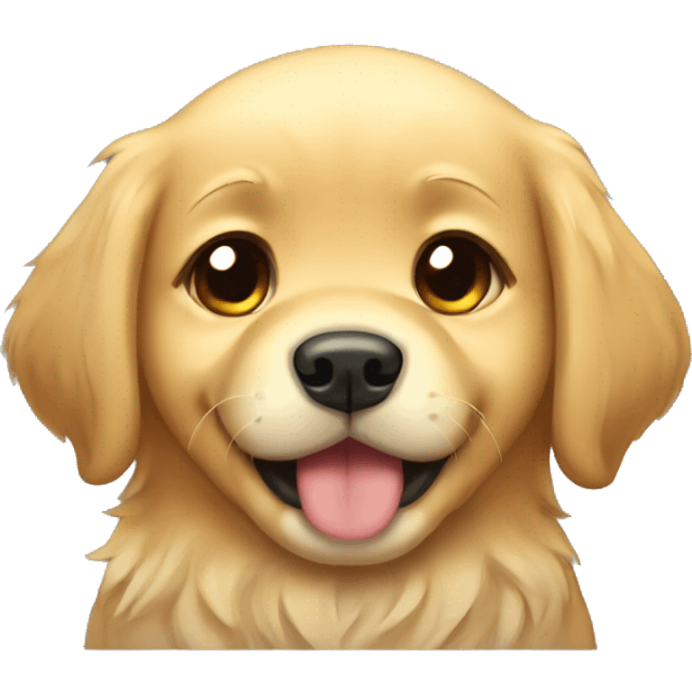 Golden retriever chibi crying emoji