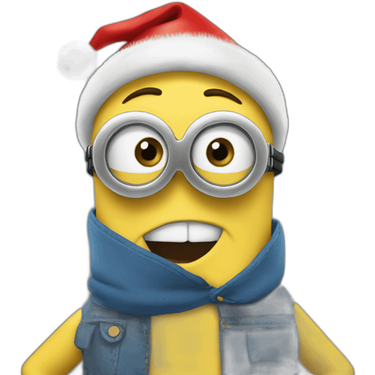 Minion navideño emoji