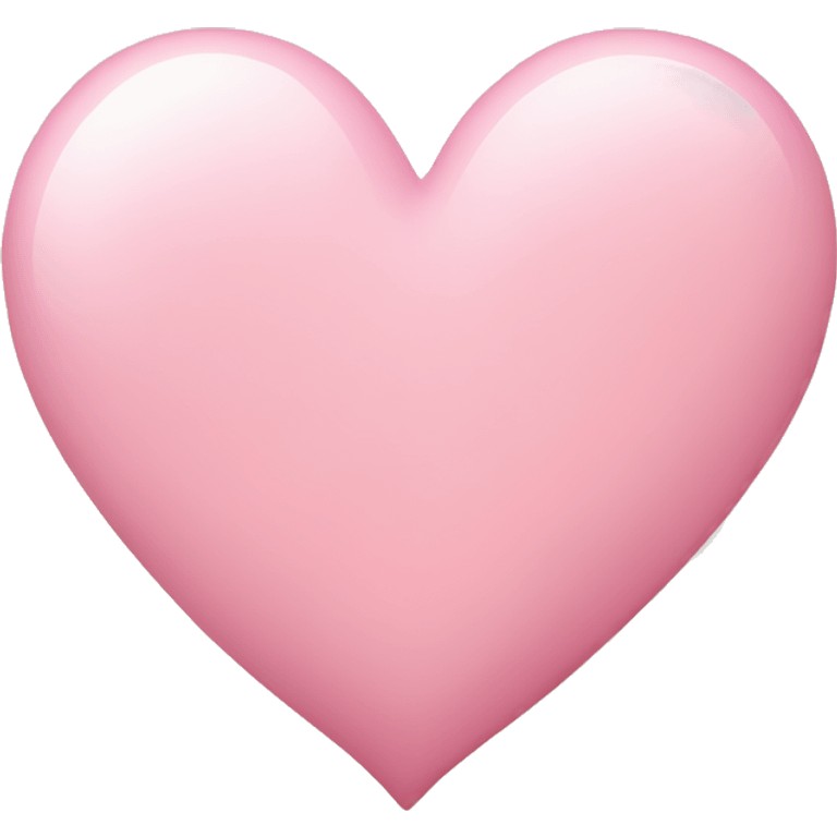 Light pink heart emoji