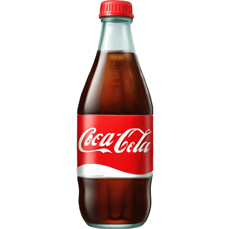 Kola bottle that looks like Coca Cola bottle emoji