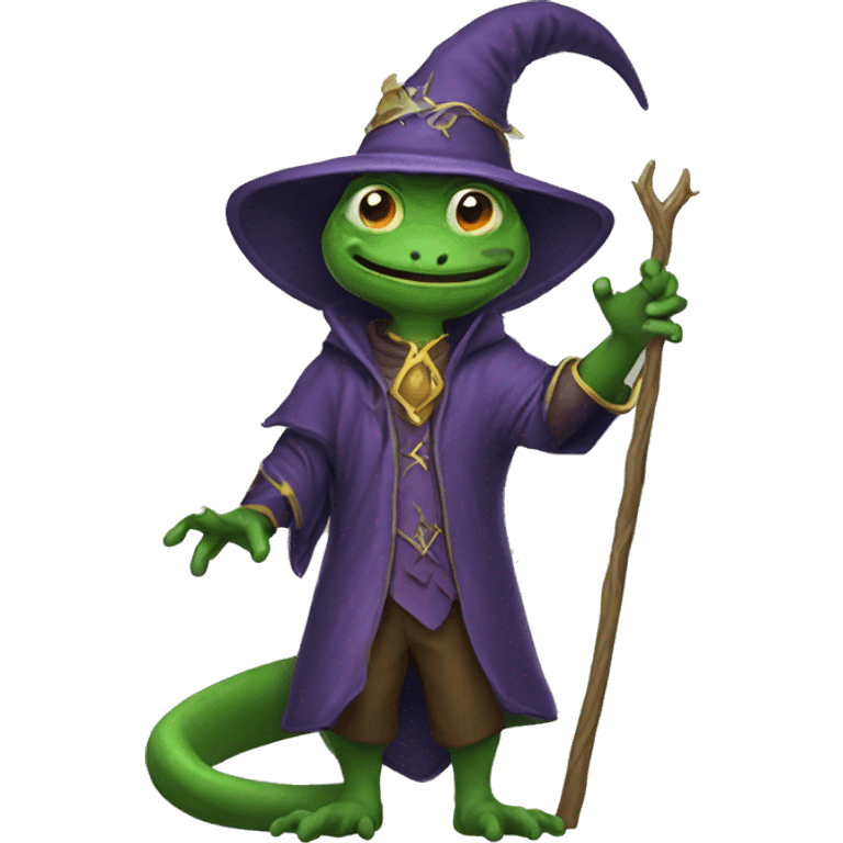 Lizard wizard emoji