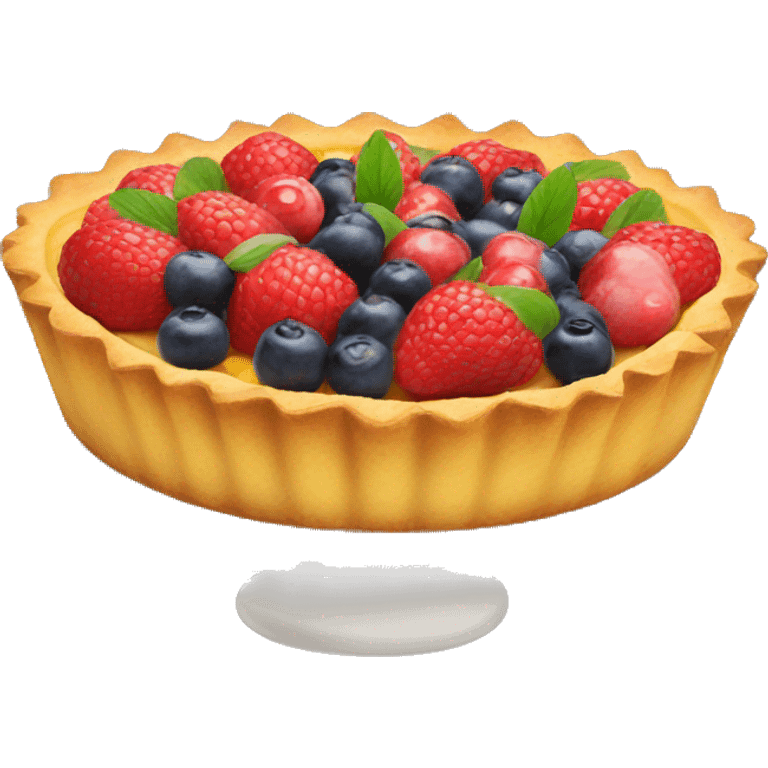 Fruit tart emoji