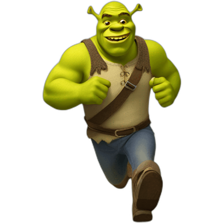 shrek running emoji