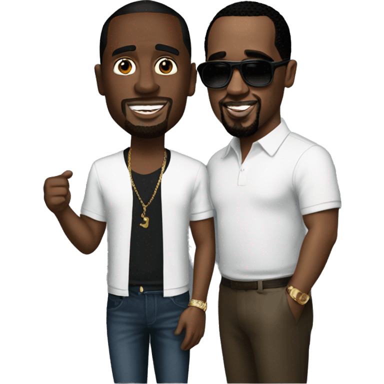 p diddy with steve emoji