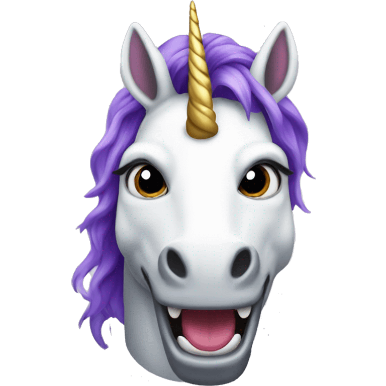 evil unicorn emoji