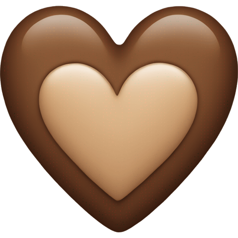 Brown heart emoji