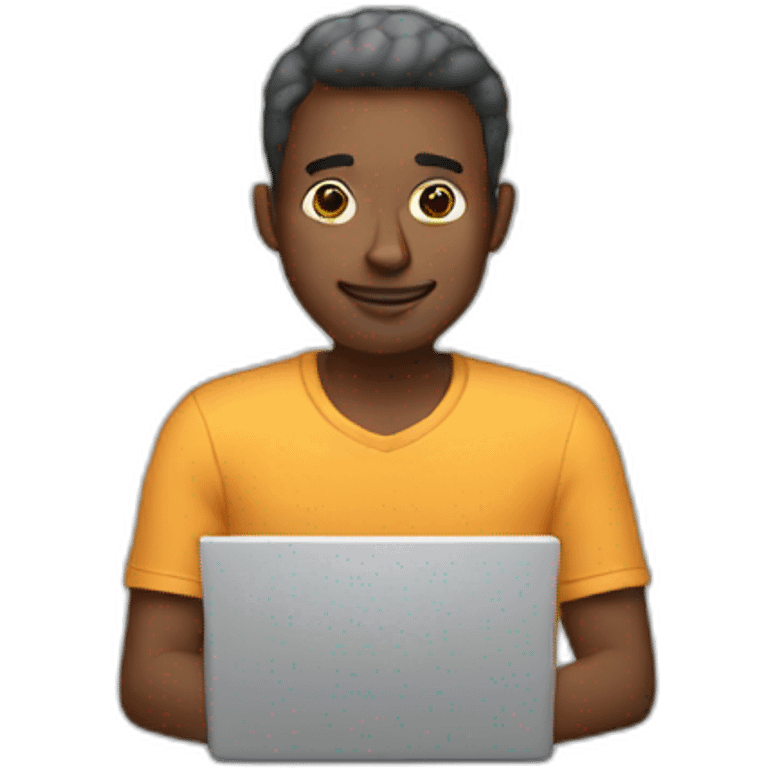 Man with laptop  emoji