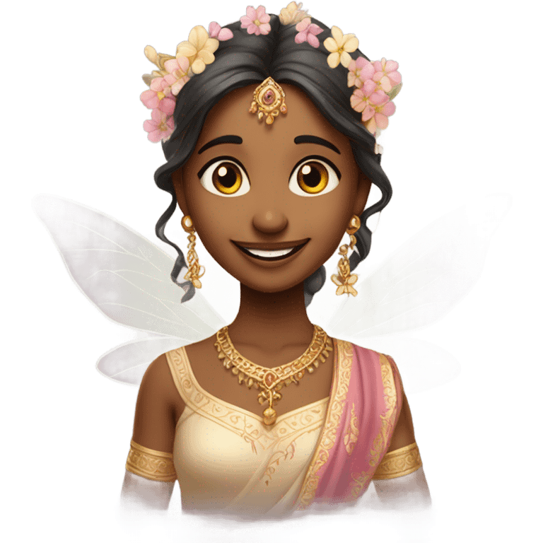 Fairy Indian girl cartoon  emoji