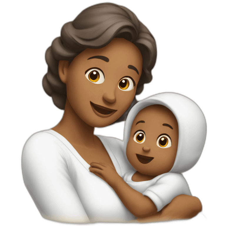 maman écureuil et bébé emoji