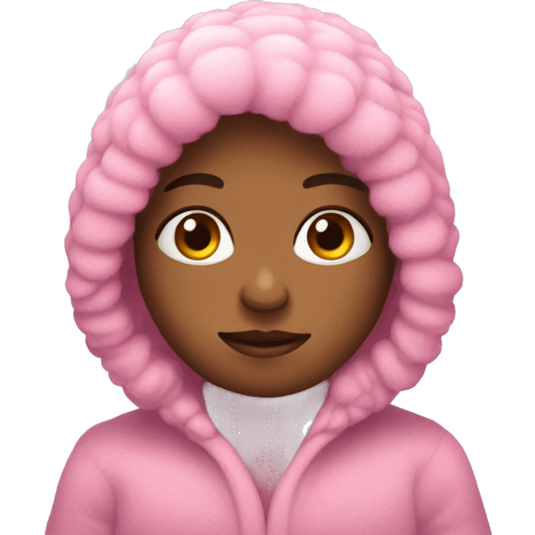 Pink cozy emoji