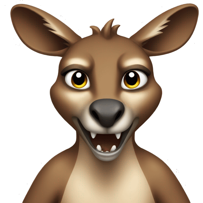 Angry kangaroo  emoji