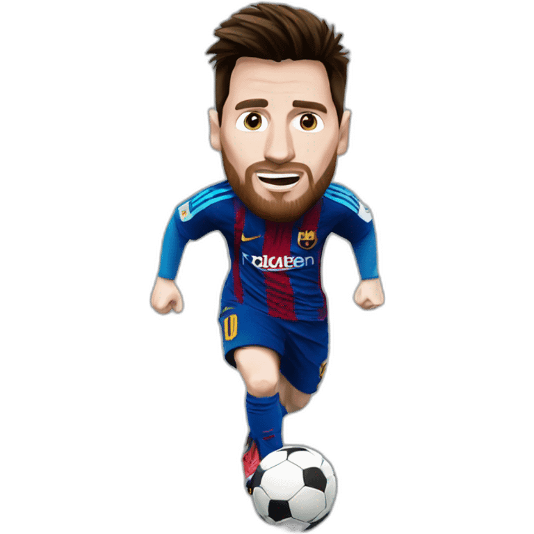 Messi au goal emoji