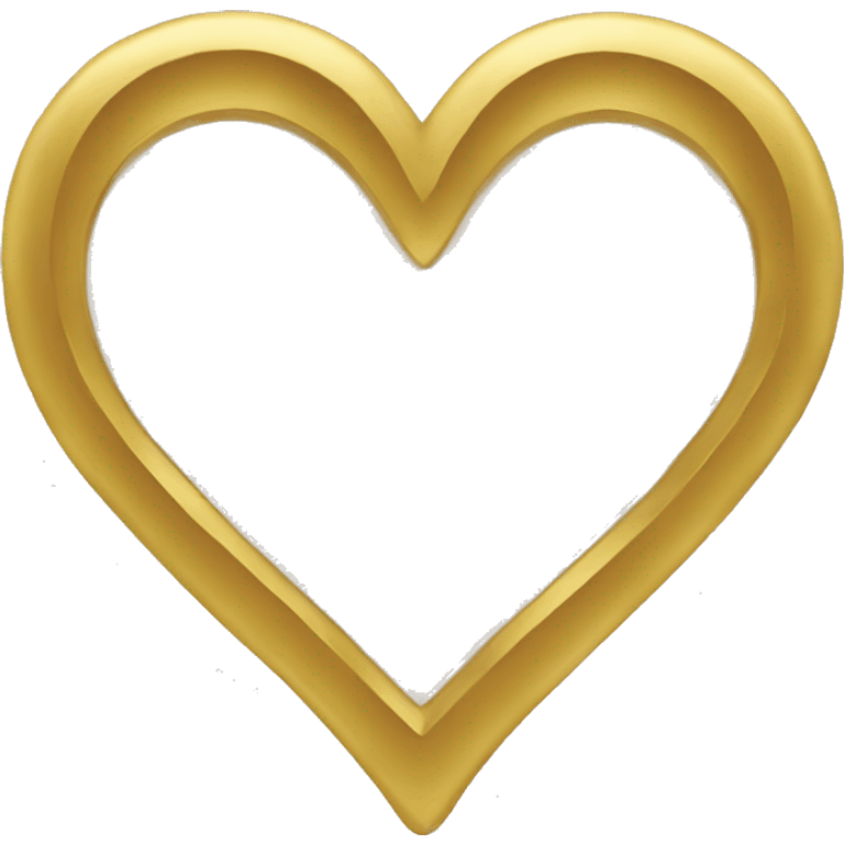 Gold heart emoji