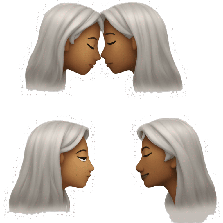 Two people kiss emoji